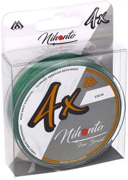Шнур Mikado Nihonto Fine Braid 150 м 0.16 мм 12.50 кг Green (Z19G-016)