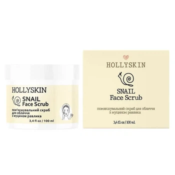 Скраб для обличчя з муцином равлика HOLLYSKIN Snail Face Scrub, 100 мл (4823109700697)