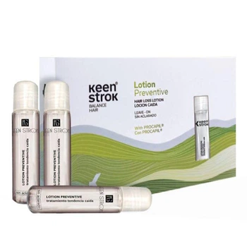Лосьйон проти випадіння волосся Keen Strok Hair Loss Lotion 12 х 12 мл, інтенсивний ампульний догляд для зміцнення коренів та стимуляції росту волосся