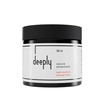 Скраб для шкіри голови deeply scalp scrub with apricot kernel 300 мл (4821302198826)