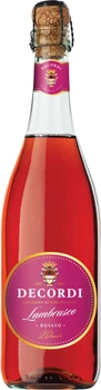 Алкогольний напій на основі вина Decordi Lambrusco Rosato Amabile рожеве напівсолодке 0.75 л 8% (8008820148829)