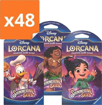 Zestaw kart Ravensburger Disney Lorcana Shimmering Skies Set 05 Booster box (eurozaw.) 48 szt. (5902490426245)