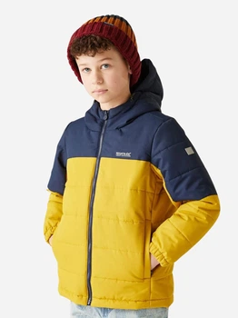 Дитяча пухова куртка для хлопчика Regatta Lofthouse RKN202-ZLH 116-122 см Синій/Жовтий (5063516152132)
