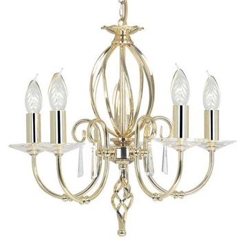 Люстра ELSTEAD AG5 POL BRASS