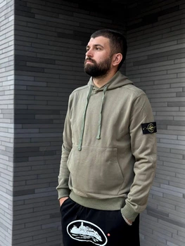 Худі хлопок повседневная хаки xl