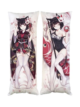 Подушка дакимакура Неко Azur Lane Кошачий рай 30х60см 1637