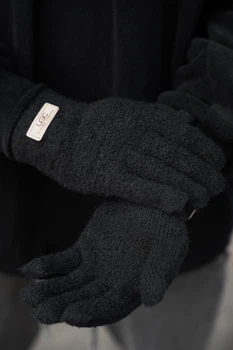 Чоловічі теплі зимові міхові перчатки рукавиці 7-51А Without Lary Black 550346793