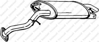 Глушитель, алюм. сталь, задн. часть TOYOTA COROLLA Verso 2.2D 08/05- (228-081) BOSAL Bosal (228081)