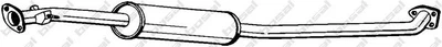 Глушник, алюм. сталь, задн. частина MITSUBISHI SPACE WAGON (98-) (284-133) BOSAL Bosal (284133)