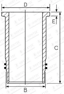 Гільза циліндра Goetze (15-451040-00)