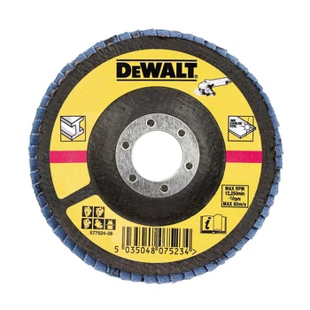 Круг шліфувальний пелюстковий DeWALT, метал, 125x22.23 мм, G 60 мкм (DT3309)
