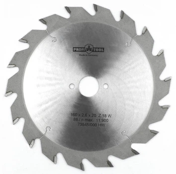Диск пильный PROFITOOL - 160х2,6х1,6х20 мм Z=18, W (2116010)