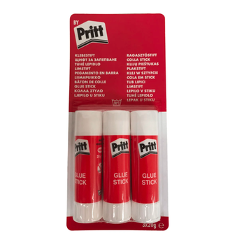 Клей-карандаш Pritt 3 x 20 г прозрачный
