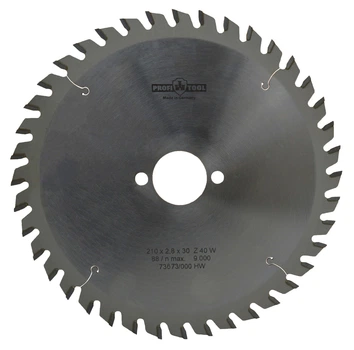 Диск пильний PROFITOOL - 210х2, 8х1, 8х30 мм Z = 40, W (ATB) (2121004)