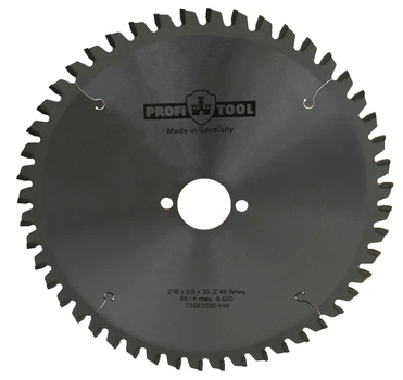 Диск пильный PROFITOOL - 216х2,8х1,8х30 мм Z=48, Wneg (ATBneg) (2121603)