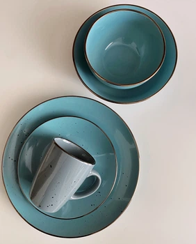Столовий сервіз Ardesto Bagheria Misty blue 60 предметів 12 персон (AR29BGC12)