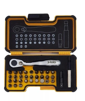 Набор бит FELO XS 33; Трещотка FELO реверсивная. (05773306)