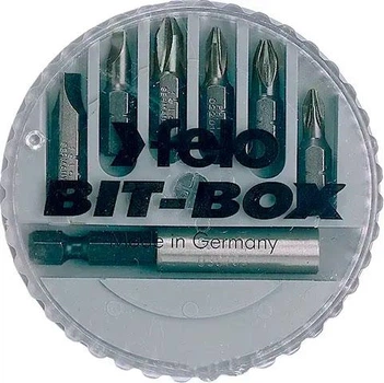 Набор бит FELO с магнитным держателем TORX; пластиковый кейс; 7шт (02797460)