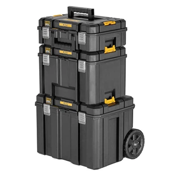Комплект ящиків TSTAK 2.0 DeWALT, ящик TSTAK DWST83347-1 + ящик TSTAK IV DWST83346-1 + ящик TSTAK II DWST83345-1 без вставки з