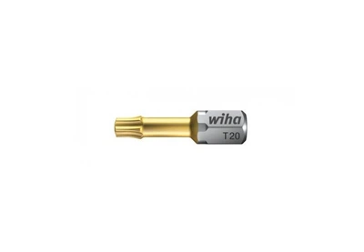 Бита Wiha TIN, T20x25, професійна, Torsion, 0-7015, C6.3, 32г, CrV (W20976)