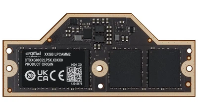 Crucial 32GB LPCAMM2 LPDDR5X-7500 memory