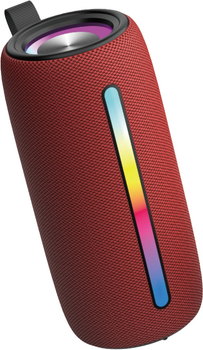 Przenośny głośnik Denver BTL-360 2x5W RGB Red (BTL-360BD)