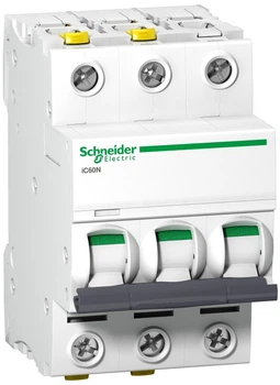 Автоматичний вимикач Schneider Electric IC60N, 3P, C, 10kA, 16 A (3606480079658)