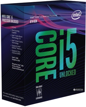 Процесор Intel Core i5-8600K 3.6 GHz/8GT/s/9MB (BX80684I58600K) s1151 BOX