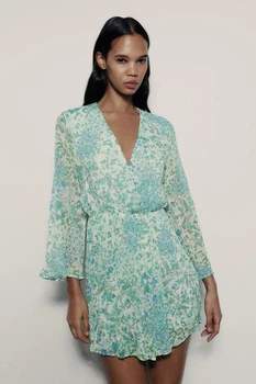 Короткий комбінезон із принтом Zara 9878/173 S Зелена (09878173330S)