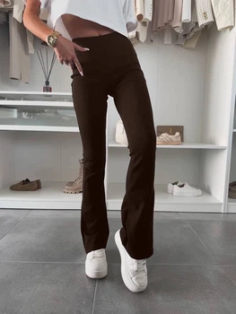 Женские брюки Fashion 9AM_931Brown L Коричневые (2000000946306)