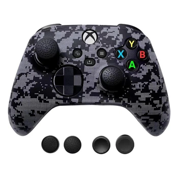 Камуфляжний силіконовий чохол для геймпада Xbox Series X|S з насадками на стіки (модель HX-015)