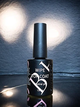 Глянцевий Топ Bee Nails для гель лаку з липким шаром Wipe Top Coat 15 мл
