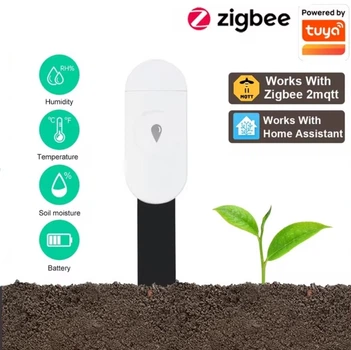 Умный датчик температуры и влажности почвы Zigbee Tuya Smart Life для полива и мониторинга растений 90186777