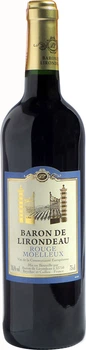 Вино Baron de Lirondeau червоне напівсолодке 0.75 л (3107874905145)
