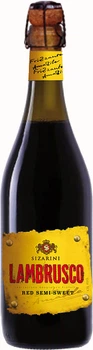 Вино ігристе Sizarini Lambrusco червоне напівсолодке 0.75 л 8% (8004810694482)