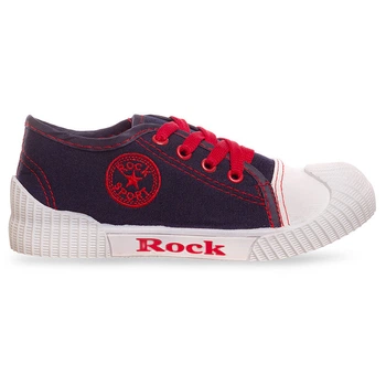 Кеды детские на шнуровке SP-Sport 3984 размер 33 Deep Blue-Red-White