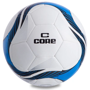 Мяч футбольный Core №5 HIBRED SUPER CR-013 White-Blue-Black