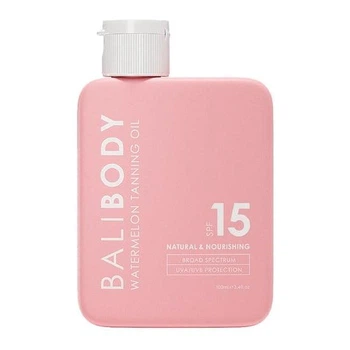 Олія для посилення засмаги з ароматом кавуна захист SPF15 Bali Body Watermelon Tanning Oil SPF15 100мл