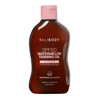 Олія для засмаги з насінням кавуна SPF50 Bali Body Watermeleon Tanning Oil SPF50 100 мл