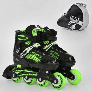 Роликовые коньки Best Roller 5800 размер 39-42 Зеленый