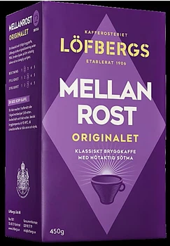 Кава Löfbergs Mellan 450 г, kaffe_lof_mellan_450