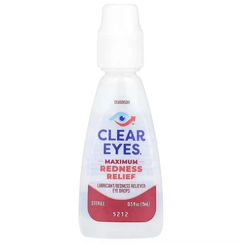 Глазные капли лубриканта, Clear Eyes, снятия покраснения, 15 мл