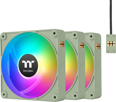 Набір вентиляторів Thermaltake CT120 EX Reverse ARGB Sync (3-Fan Pack) Matcha Green (CL-F198-PL12MG-A)