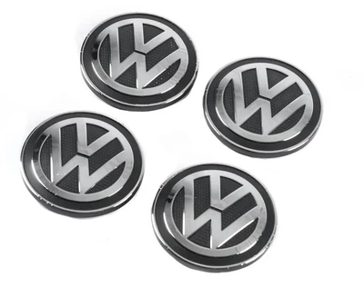 Колпачки на титаны "VW" (65/56мм) черный 5G0601171