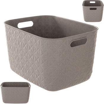 Pudełko na drobiazgi Curver Softex 19 l Szary (3253924848266)