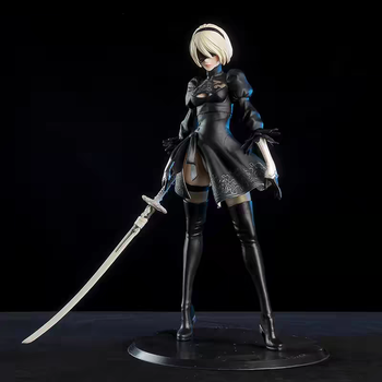 Аниме фигурка 27 см NieR: Automata 2B статуэтка с мечом из видеоигры, очень большая красивая