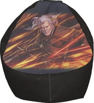 Крісло груша THE WITCHER [4] Колір: Чорний, Розмір: S