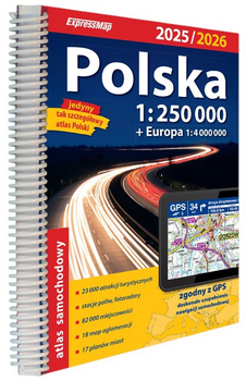 Автомобільний атлас ExpressMap Польща 1:250000 (9788381907910)