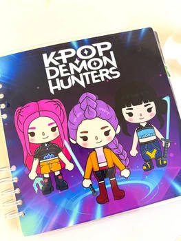 Альбом книга гра на липучках K POP Demon Hunters К-ПОП полювальниці на демонів