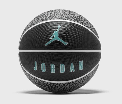 Мяч баскетбольный JORDAN PLAYGROUND 2.0 8P DEFLATED BLACK/WHITE/WHITE/CLEAR JADE size 6 (J.100.8255.016.06 6)